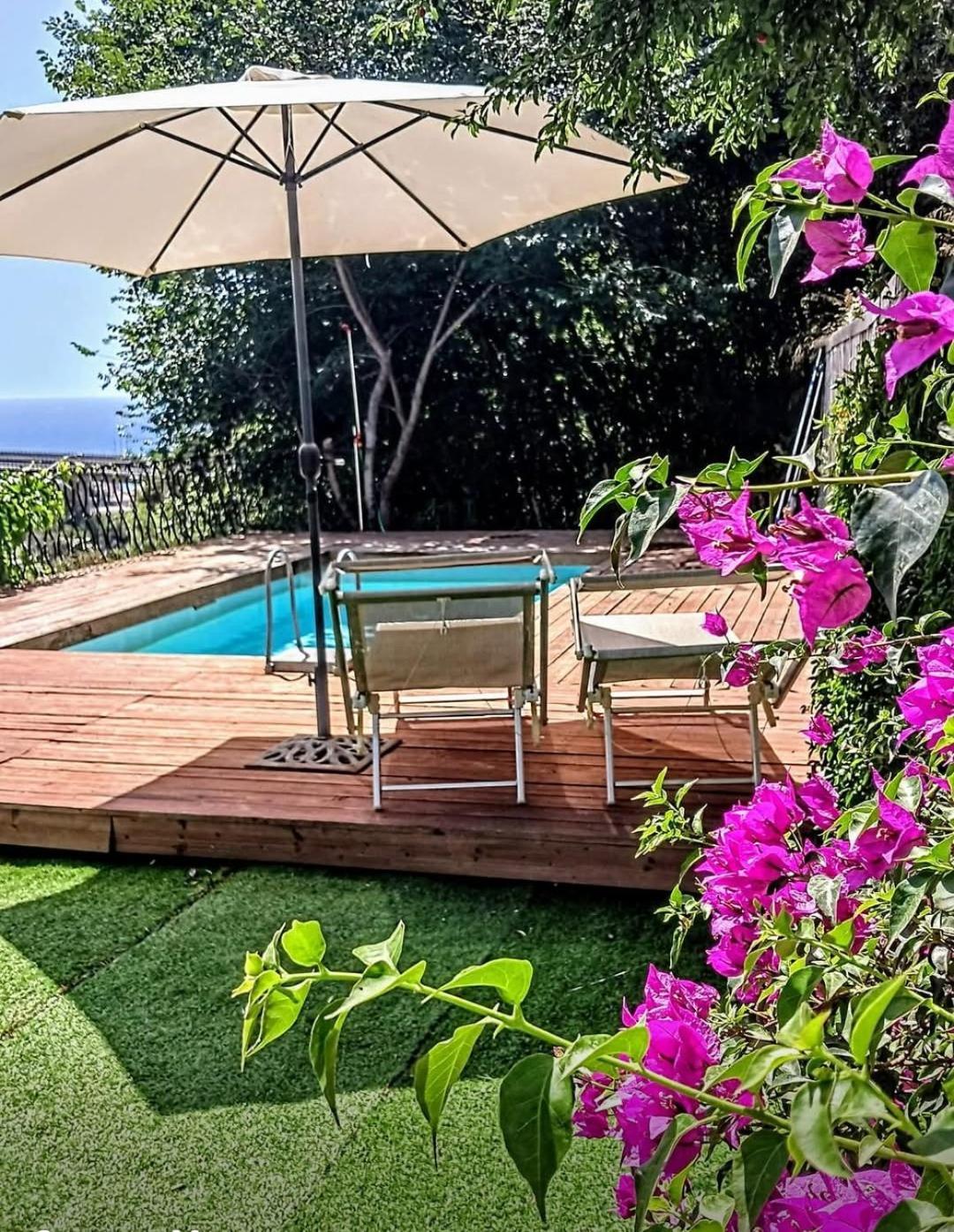 Flat With Panoramic Terrace And Private Pool Mt5X3 Διαμέρισμα Ταορμίνα Εξωτερικό φωτογραφία